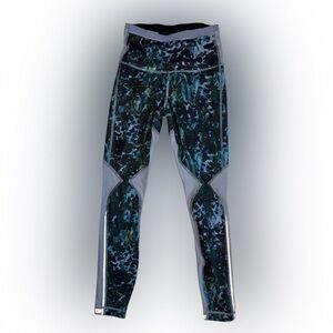 lululemon athletica Blue and Black Patterned Leggings